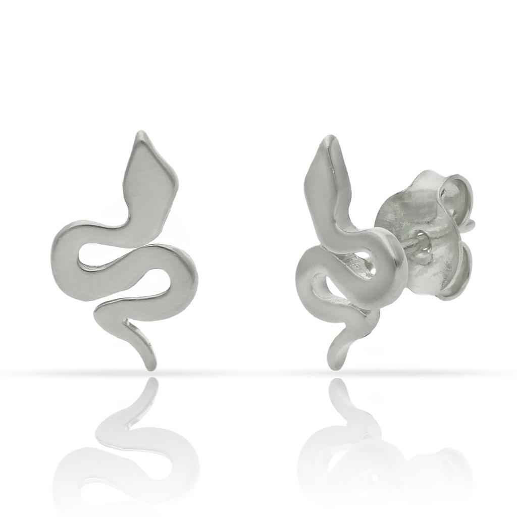 PENDIENTES PLATA 925MM SERPIENTE - 8x13MM