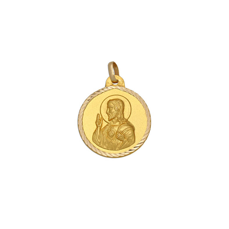 MEDALLA ORO 18KL SAGRADO CORAZON - 14MM