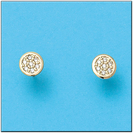 PENDIENTES EN ORO DE 18KL REDONDOS 7MM