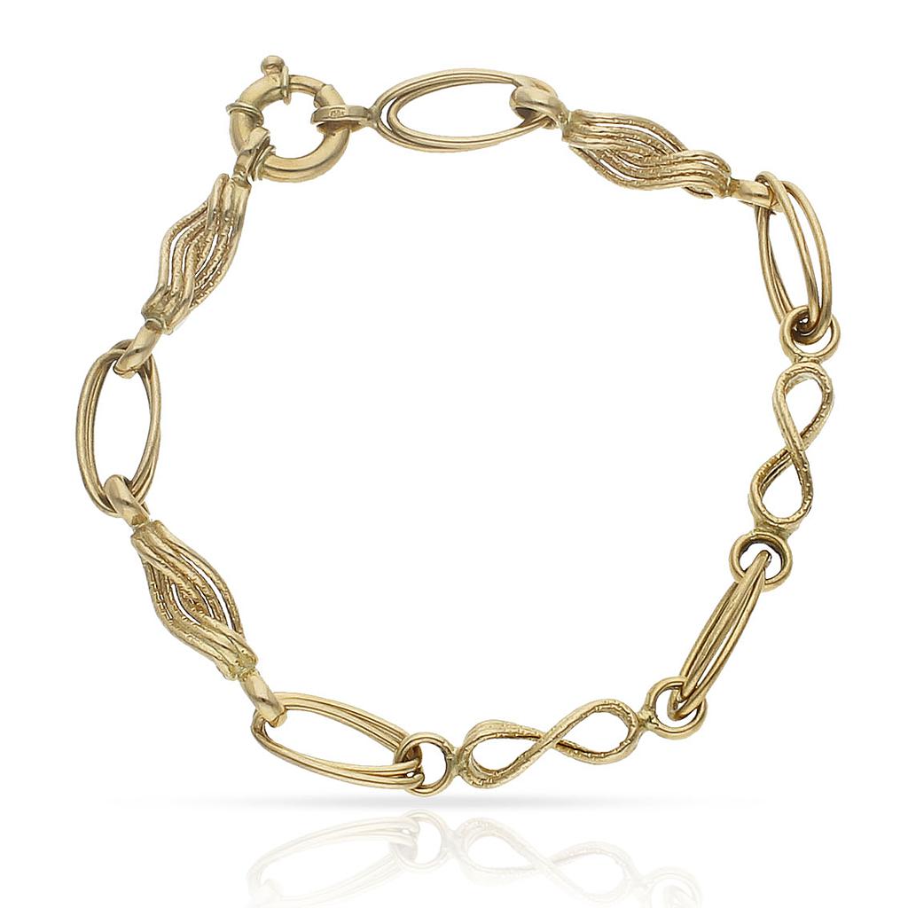 PULSERA TROQUELADAS ORO 18KL